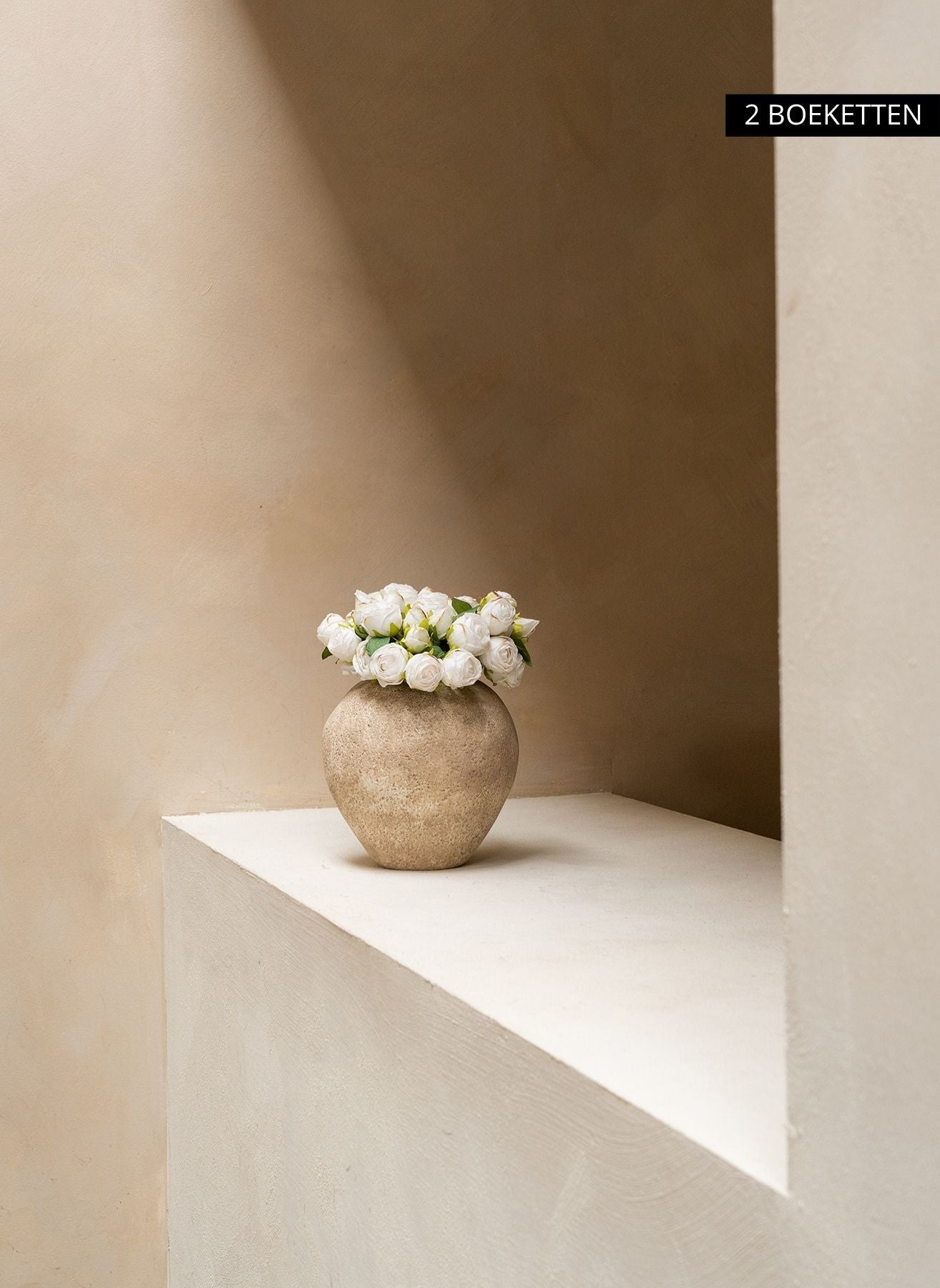 Mini bouquet di rose – Bianco (20 rose)