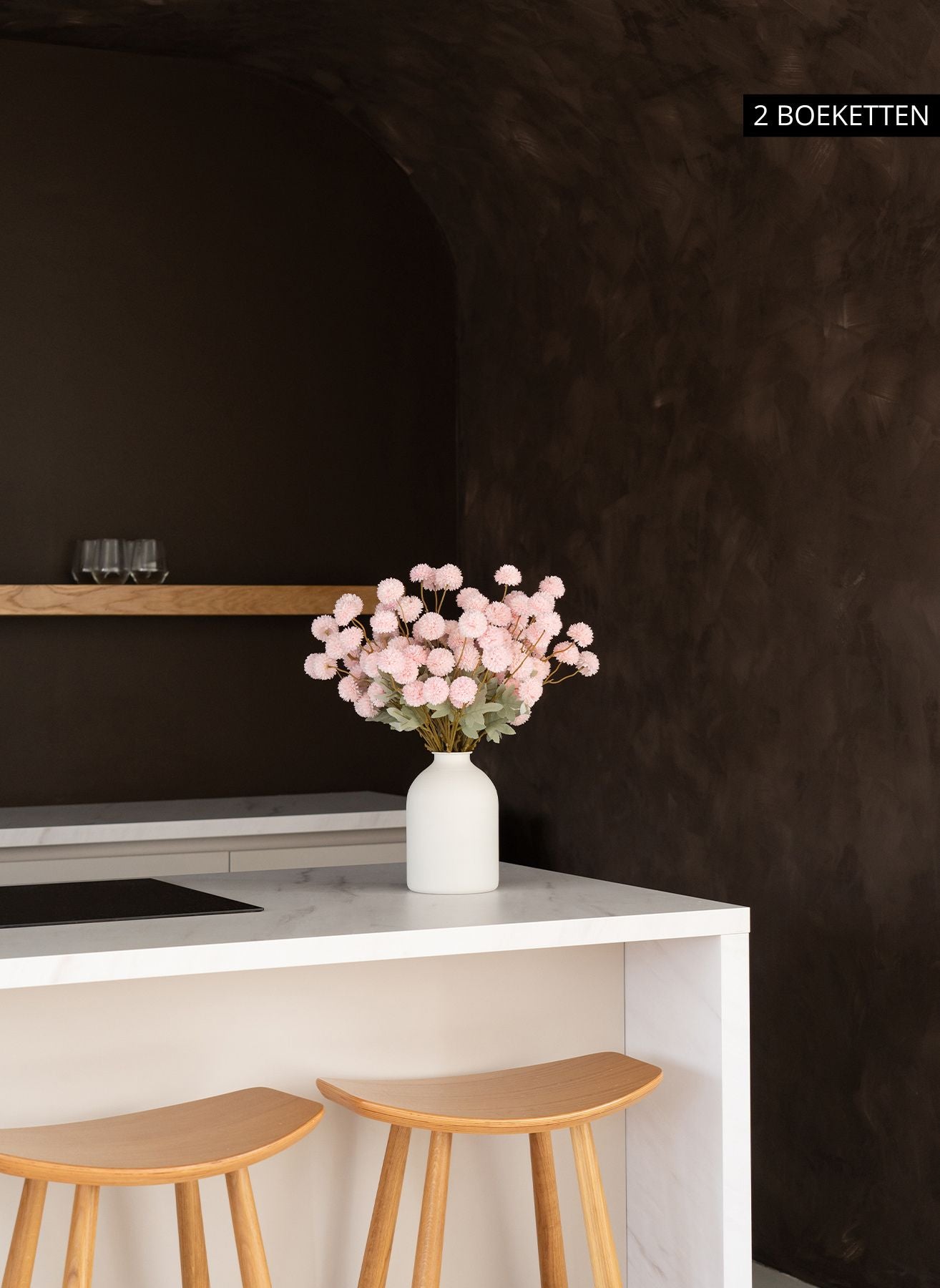 Fiori di Kiku in Seta - Rosa