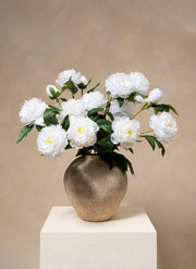 Peonie in seta - Bianco