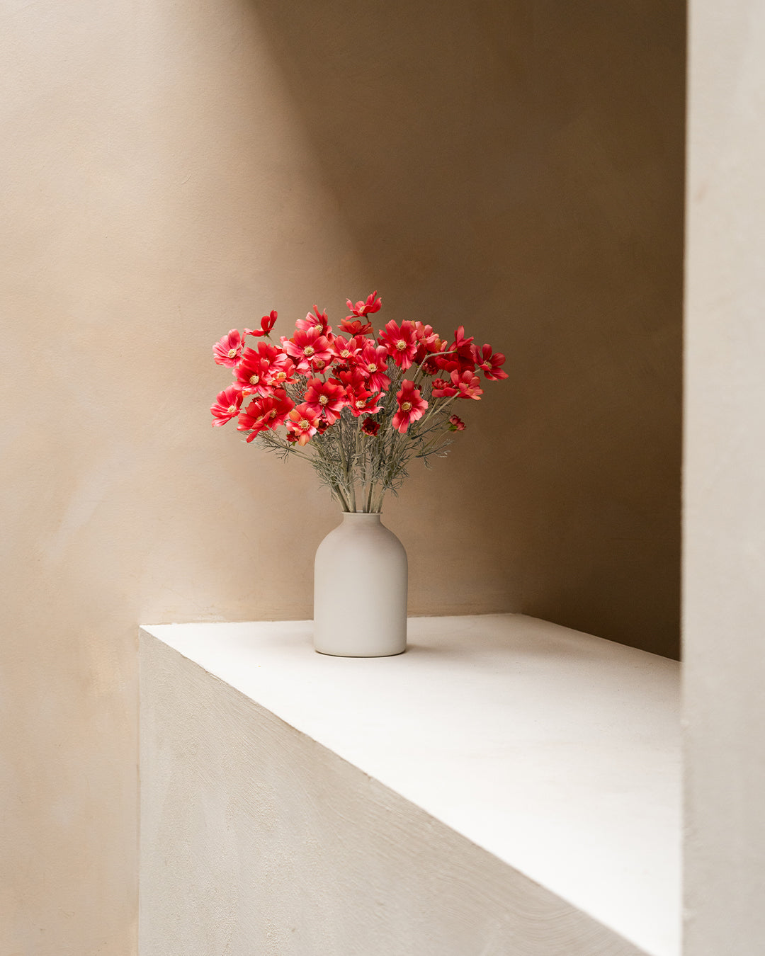 Margherite in seta (10 steli) – Rosa fucsia