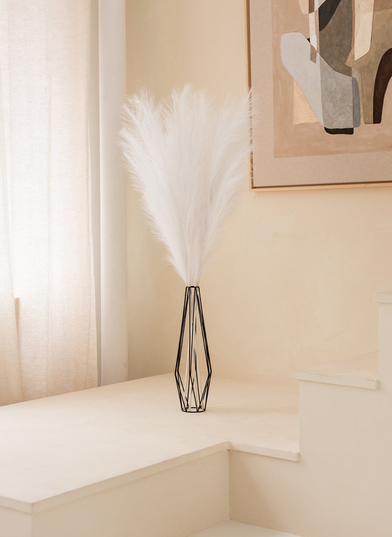 Pampas 110cm (3 steli) - Bianco