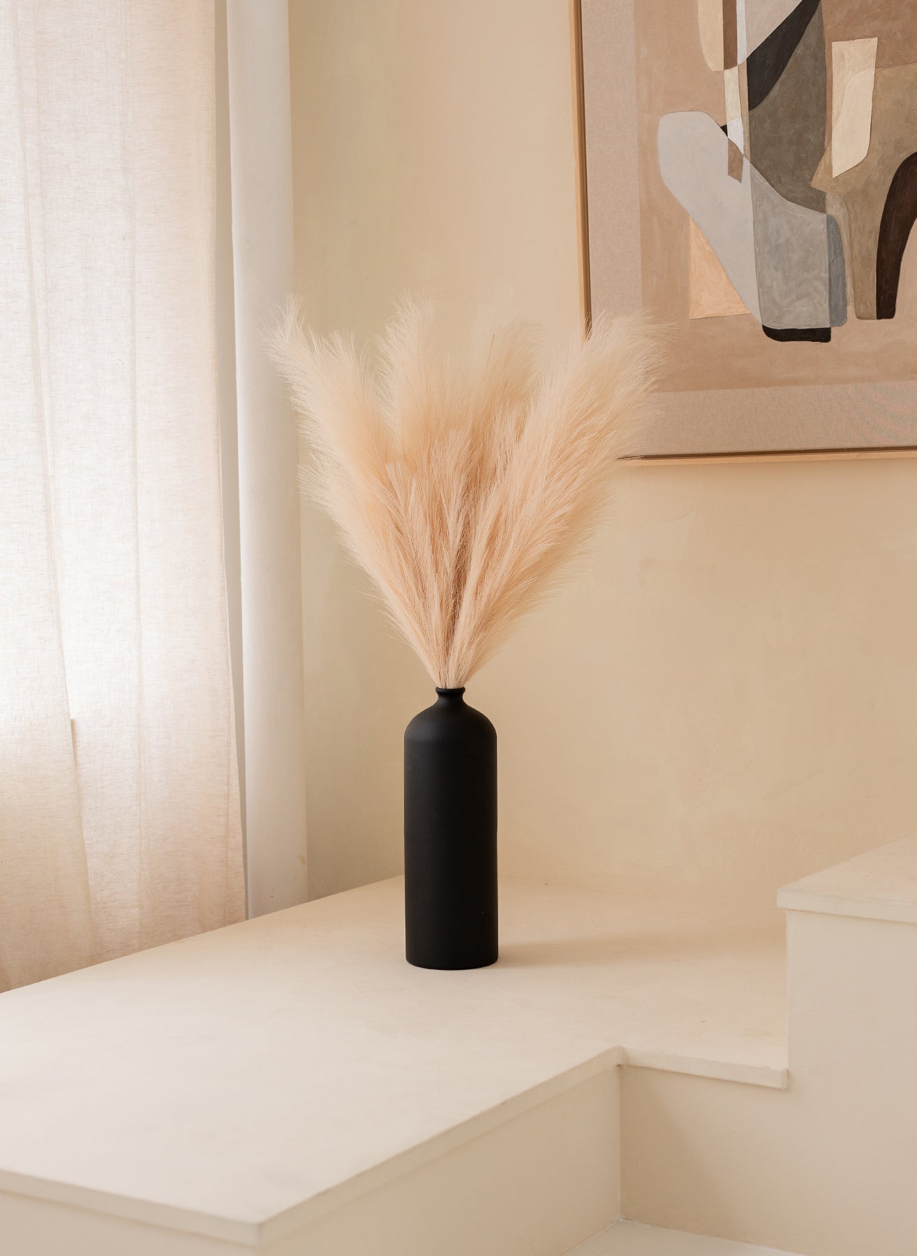 Pampas 110cm (3 steli) - Crema