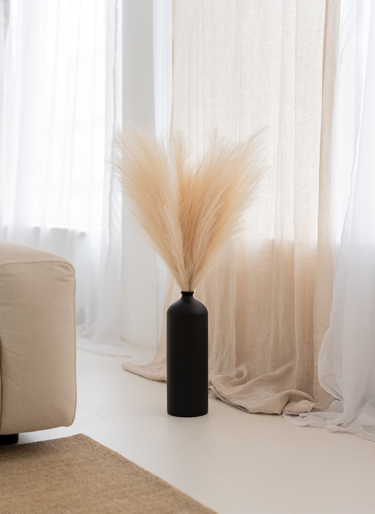 Pampas 110cm (3 steli) - Beige