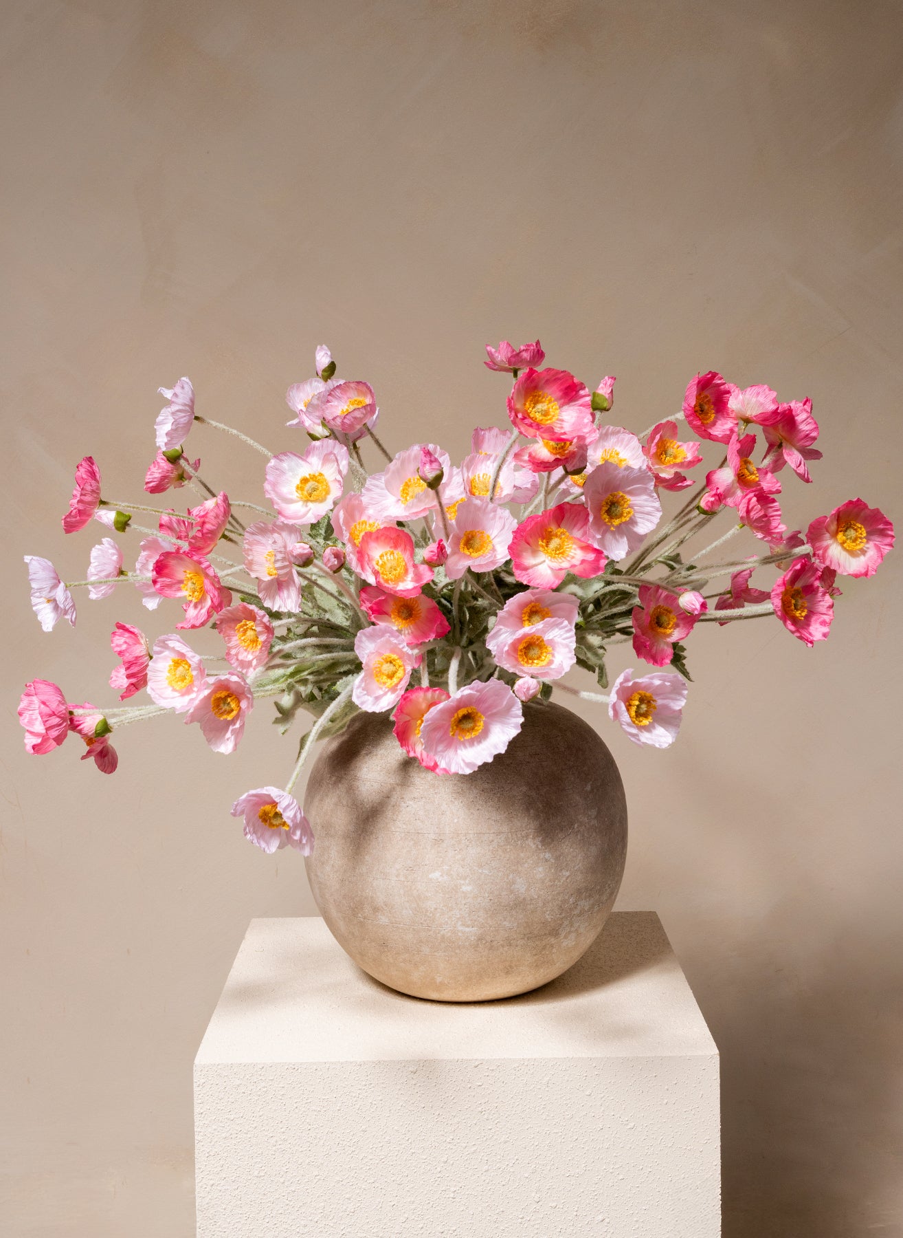Papaveri in seta - Mix rosa