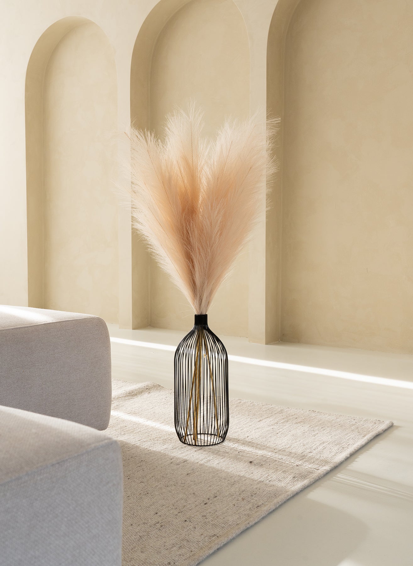 Pampas 110cm (3 steli) - Crema