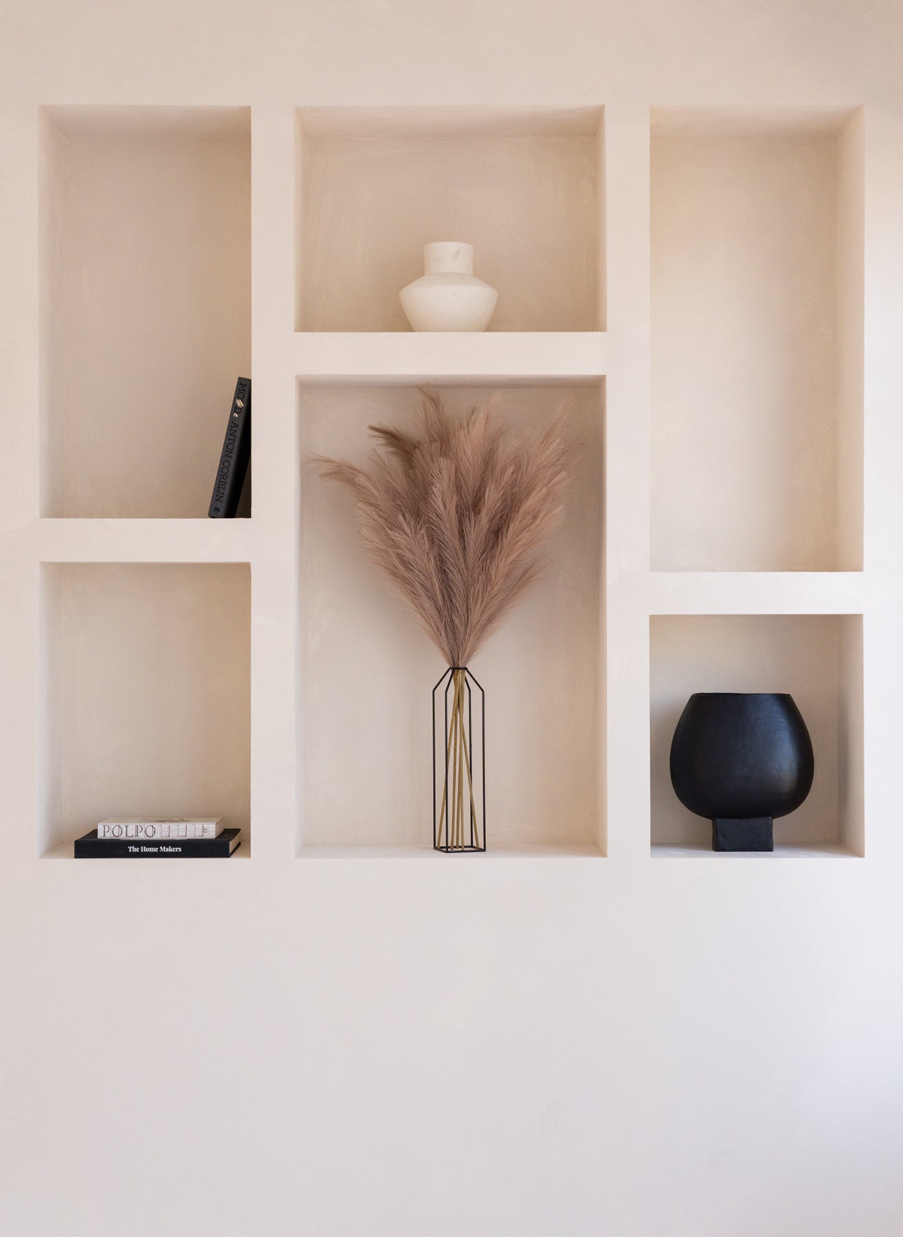 Pampas 110cm (3 steli) - Marrone Naturale