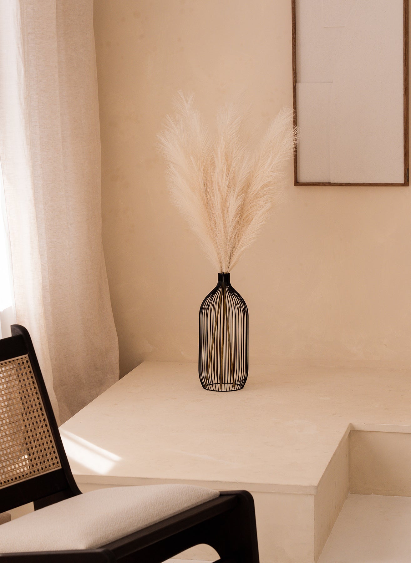 Pampas 110cm (3 steli) - Beige