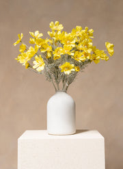 Margherite in seta (10 steli) - Giallo