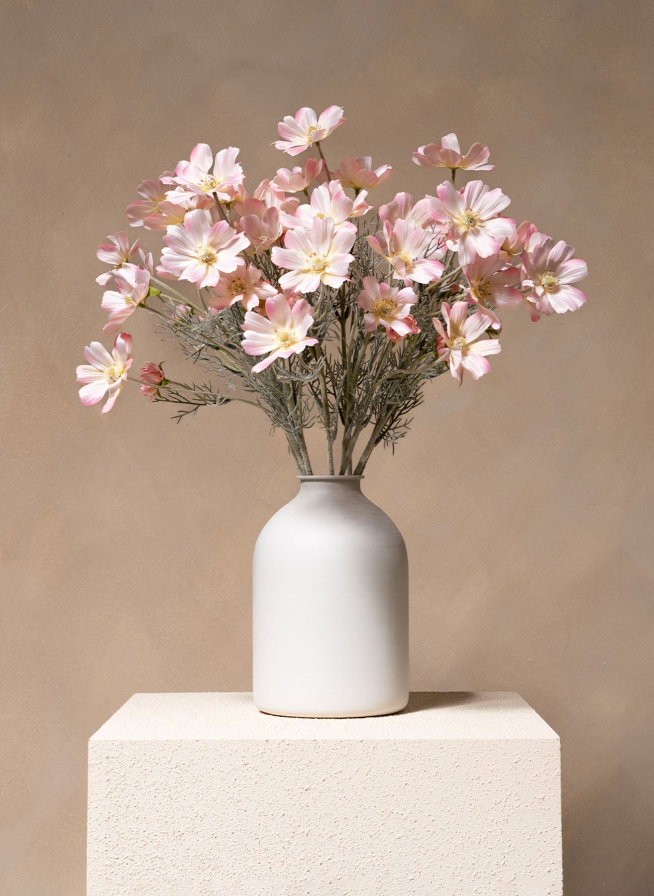 Margherite di Seta (10 steli) - Rosa Chiaro