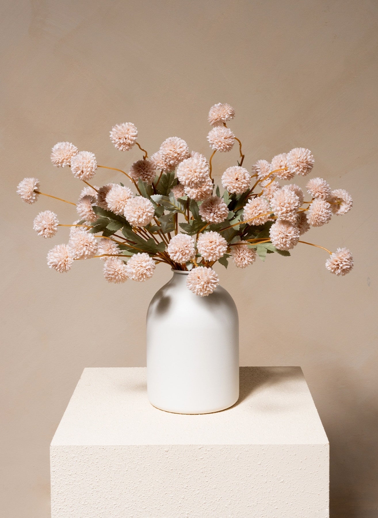 Fiori di Kiku in Seta - Crema