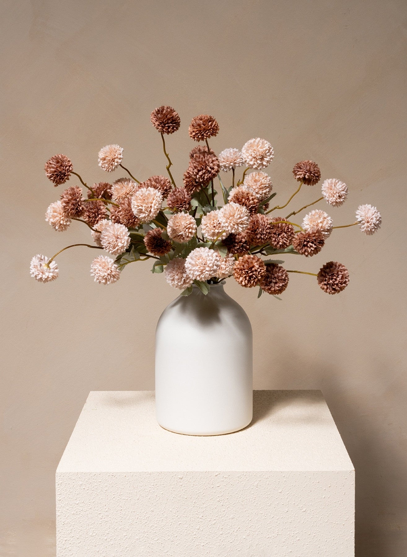 Fiori di Kiku in Seta - Mix Crema