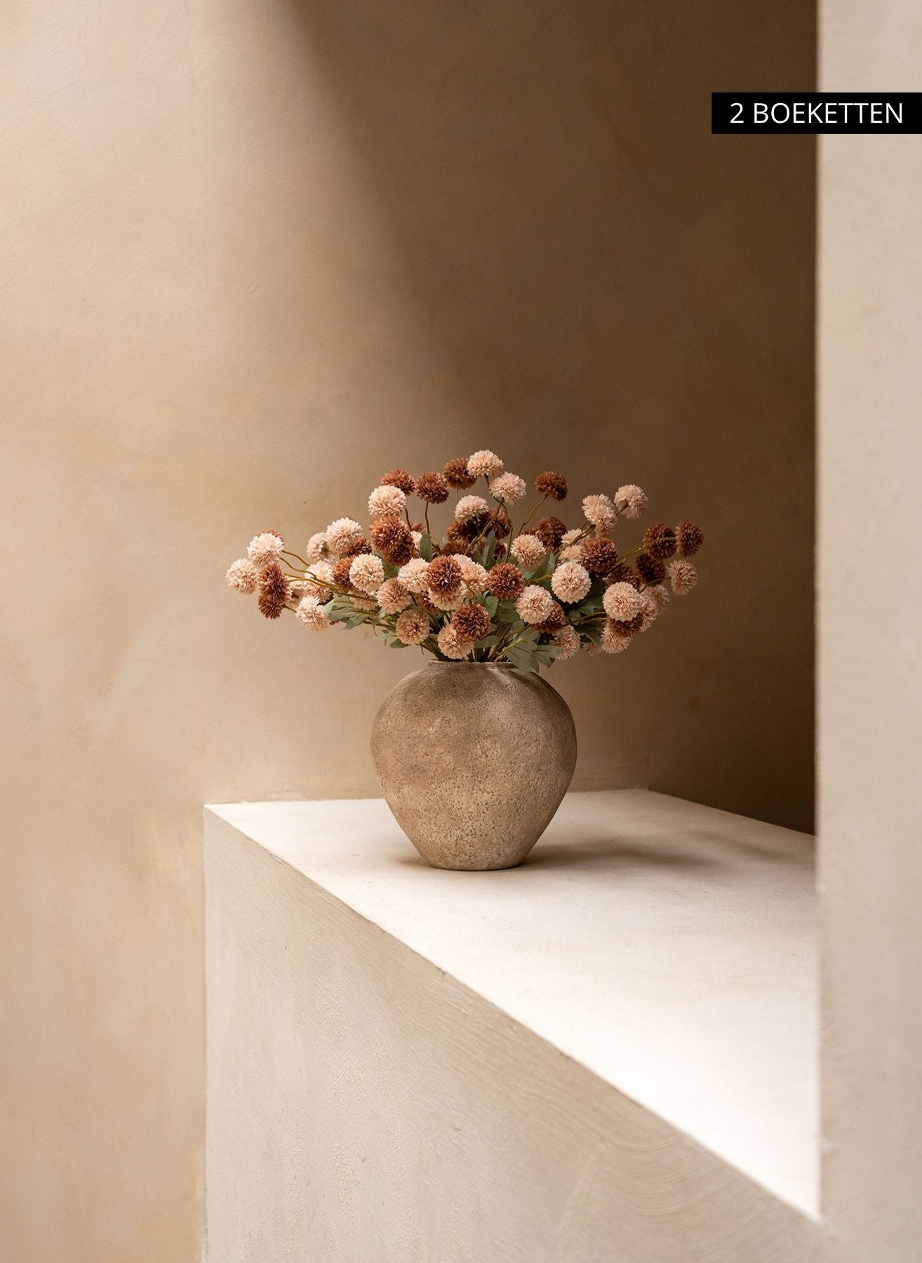 Fiori di Kiku in Seta - Mix crema