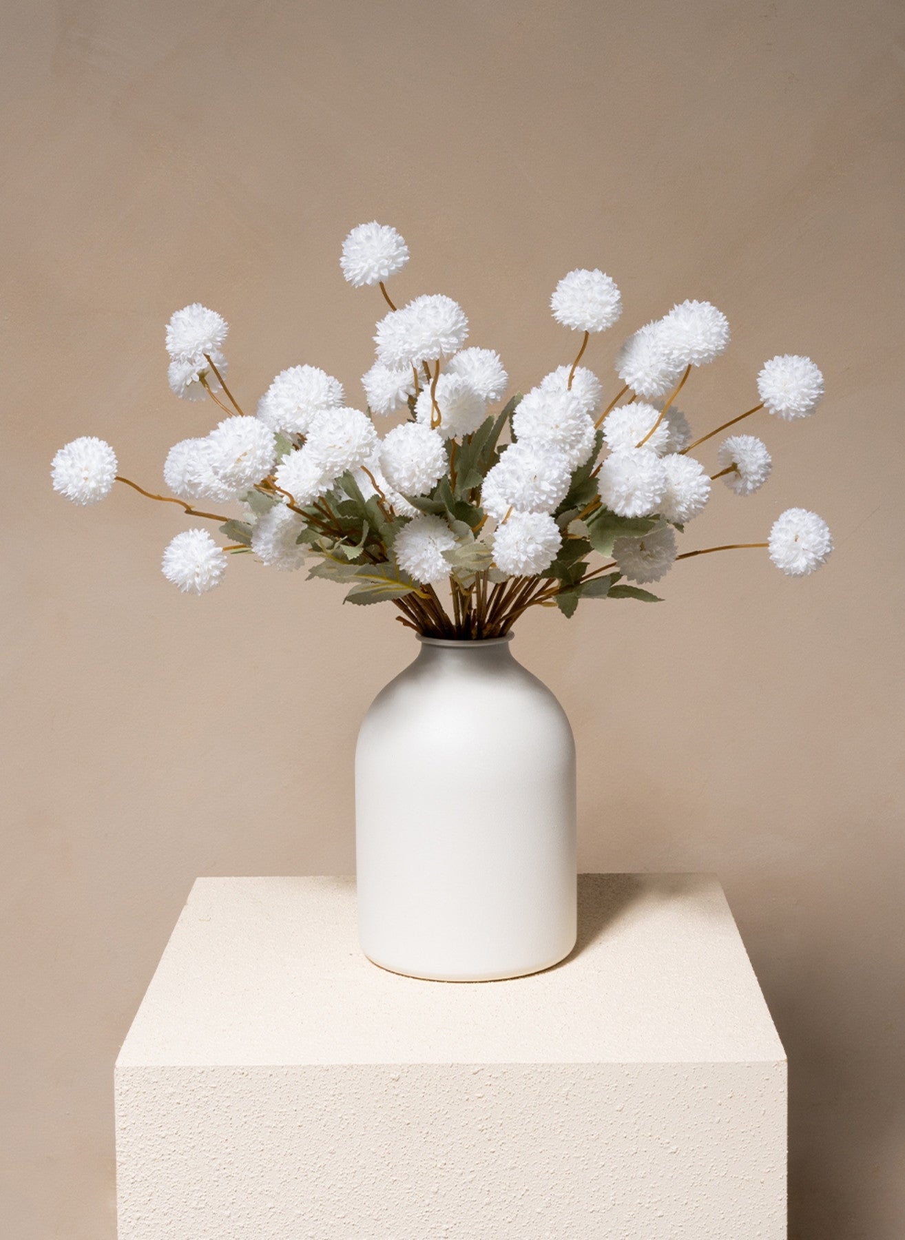 Fiori di Kiku in Seta - Bianco