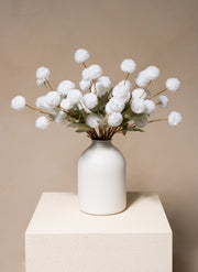 Fiori di Kiku in Seta - Bianco