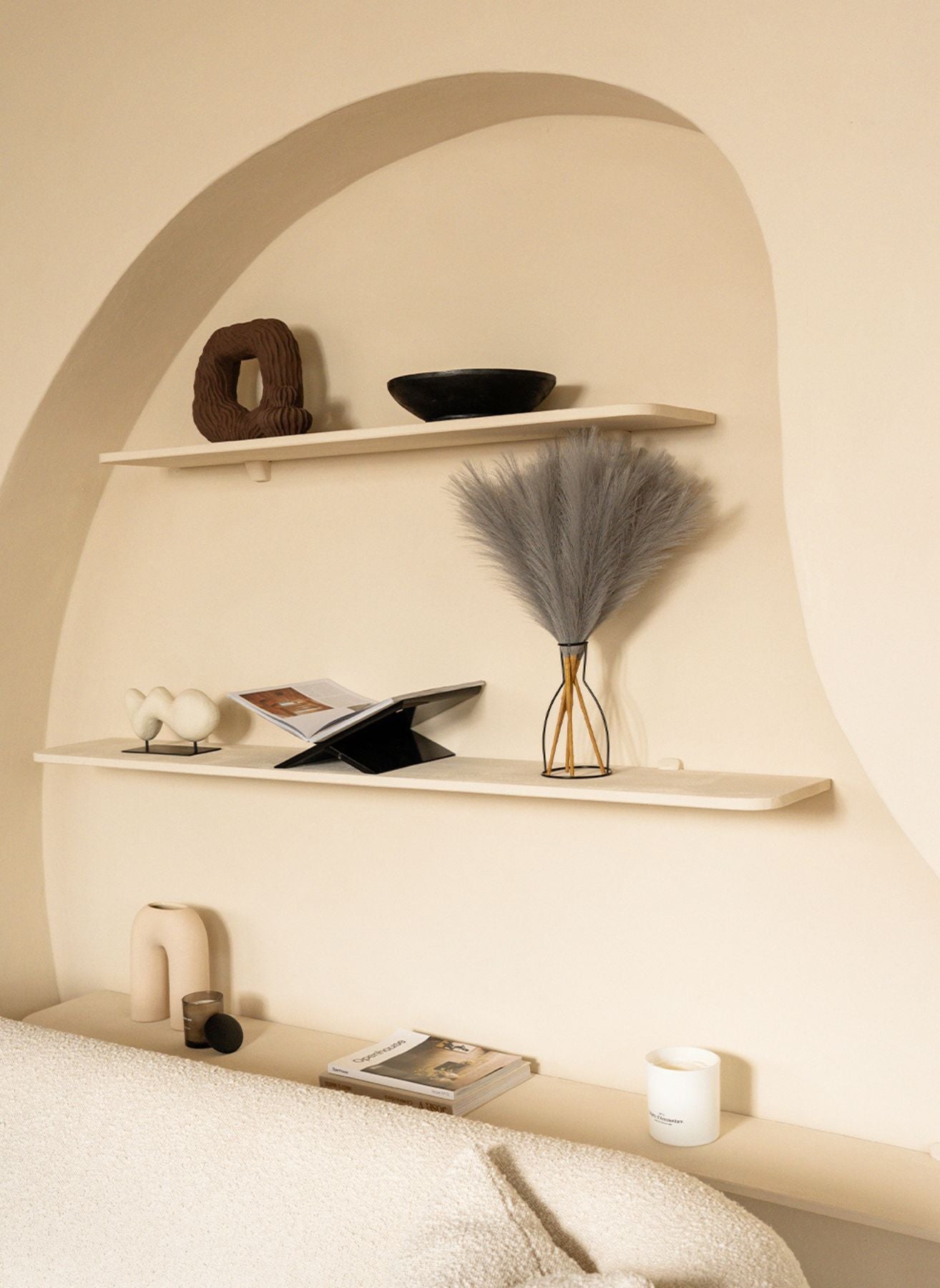 Pampas 60cm (5 steli) - Grigio