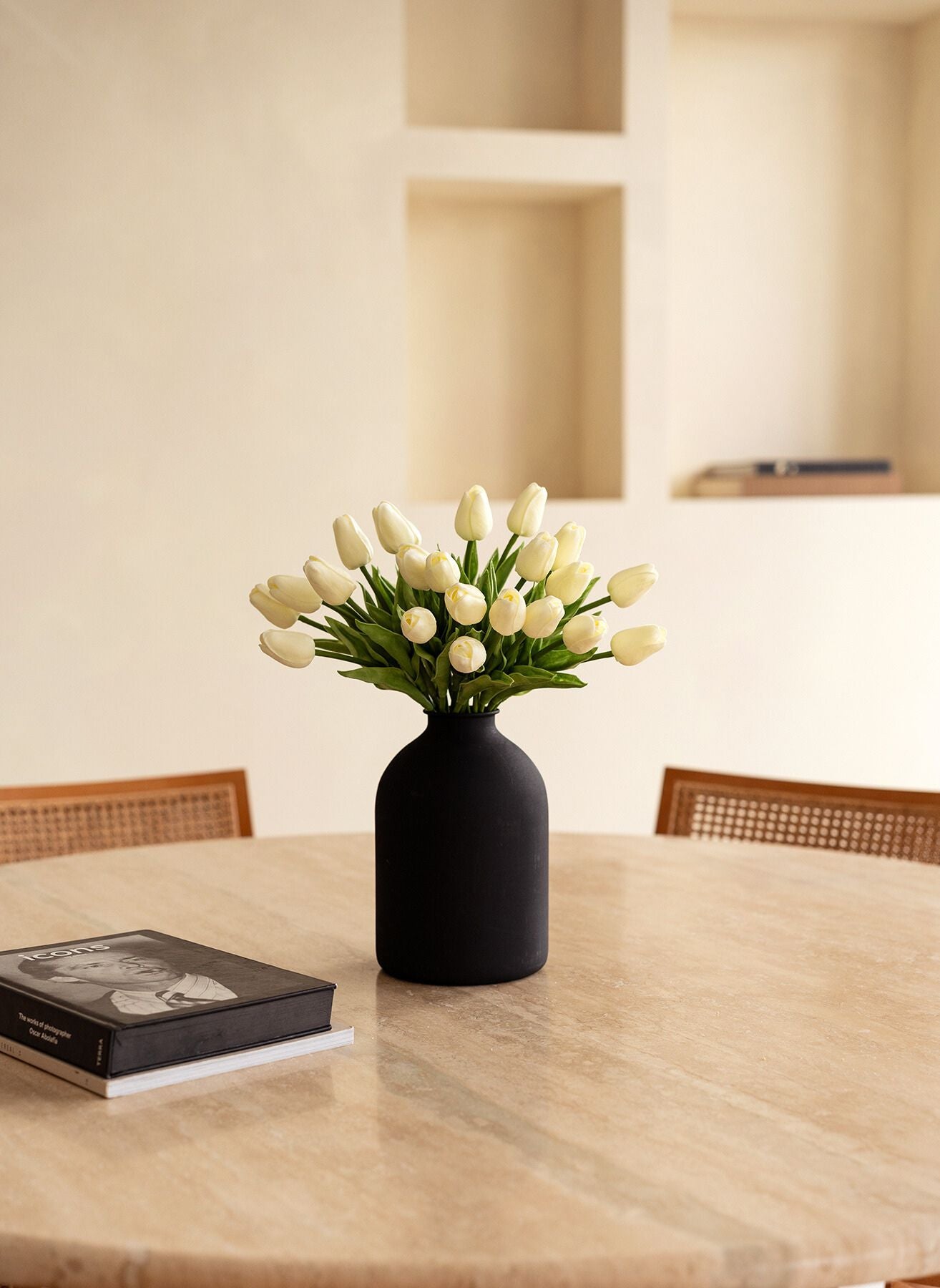 Bouquet di tulipani - Bianco (25 steli)