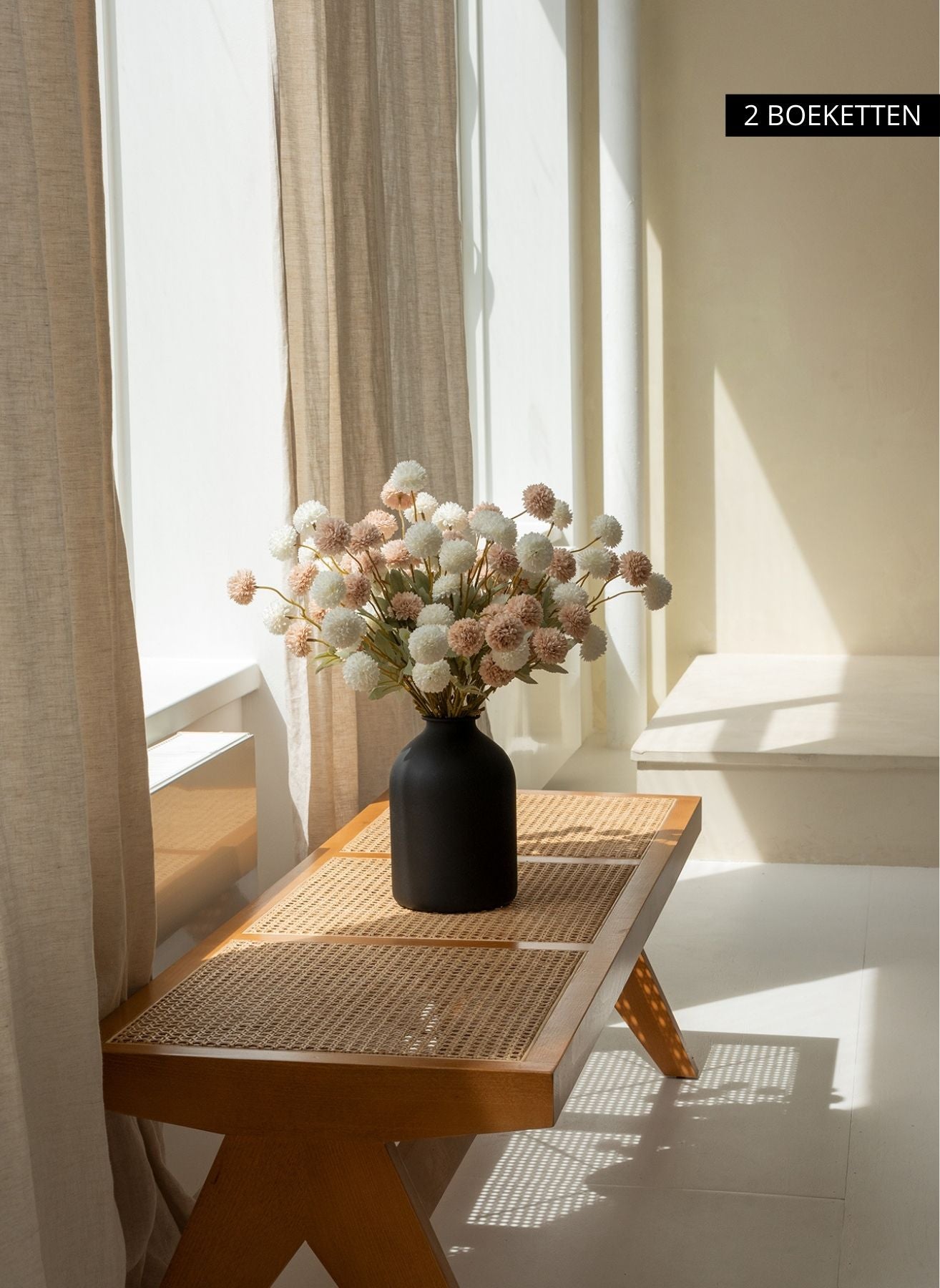 Fiori di Kiku in Seta - Mix beige