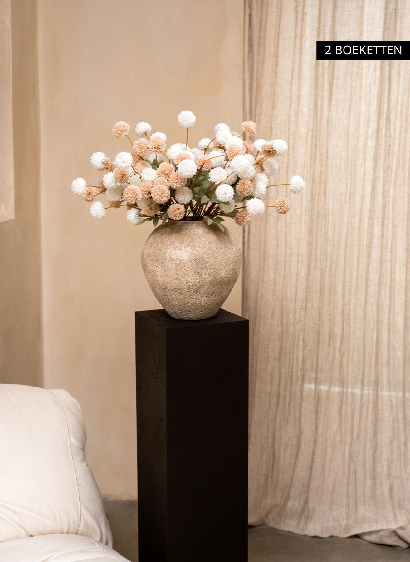 Fiori di Kiku in Seta - Mix beige