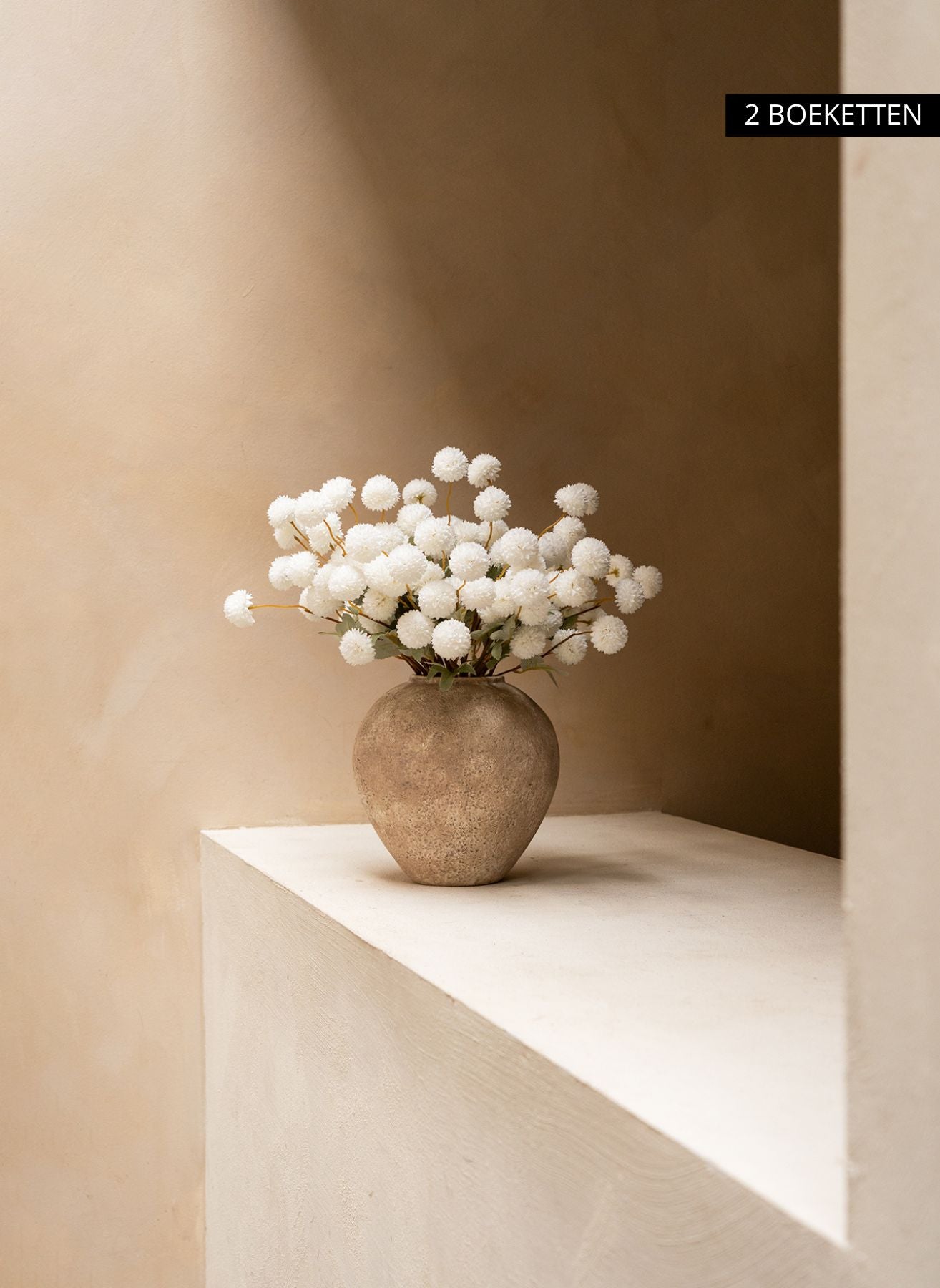 Fiori di Kiku in Seta - Bianco