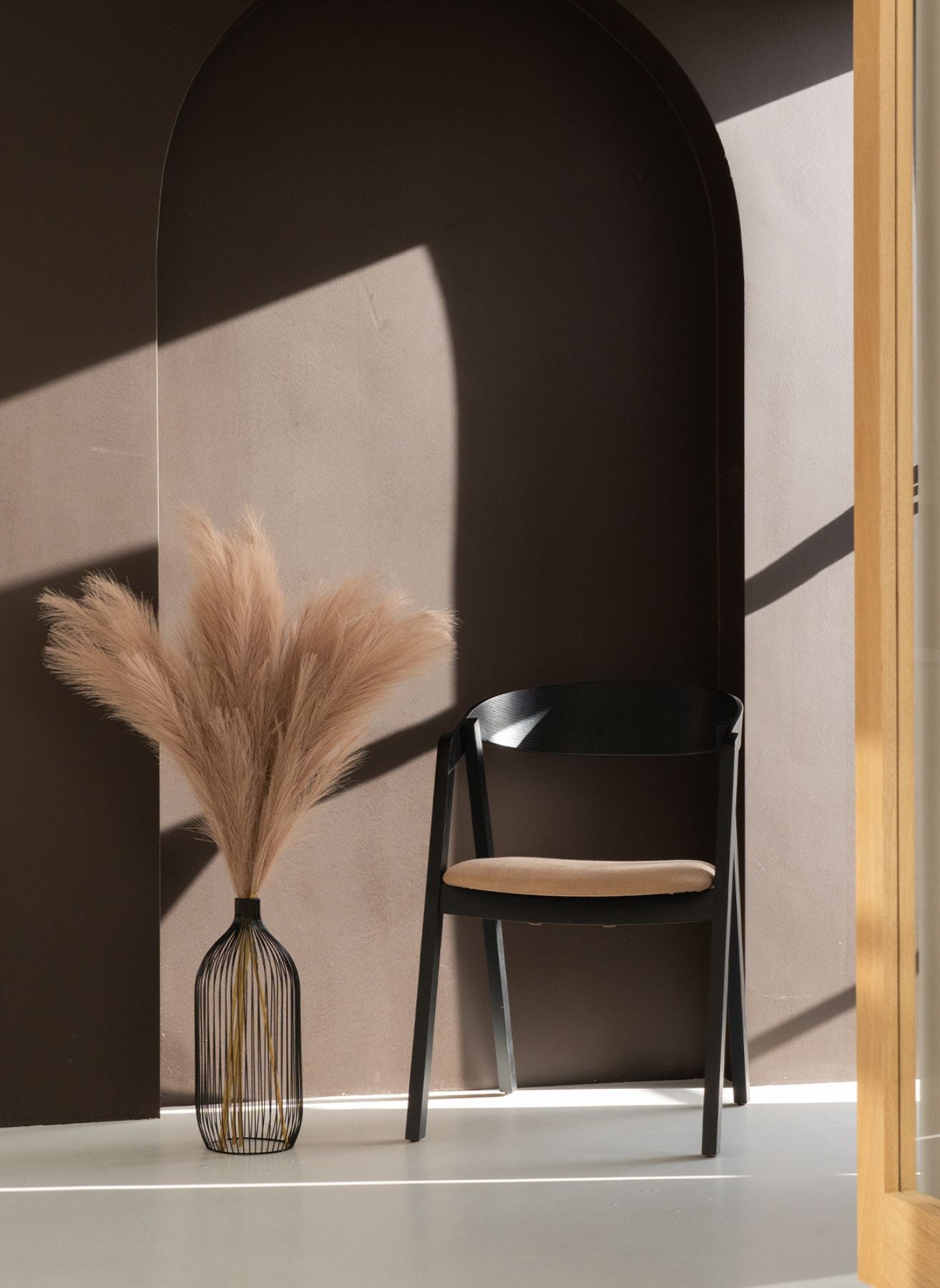 Pampas 110cm (3 steli) - Marrone Naturale