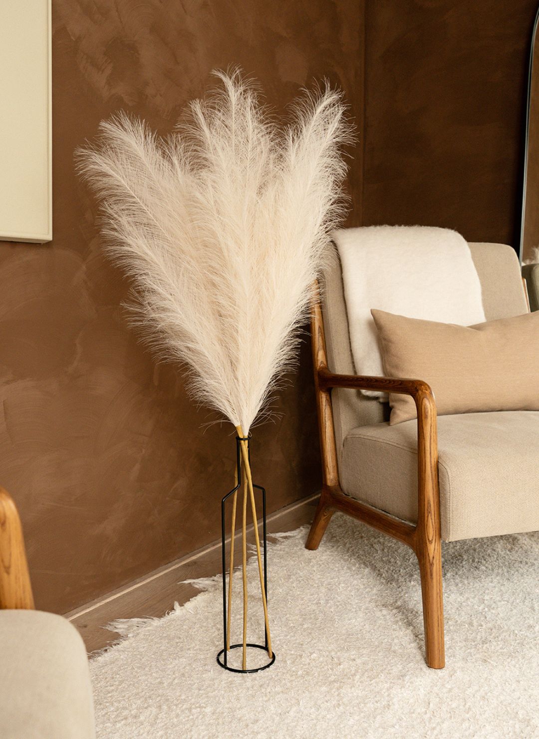 Pampas 110cm (3 steli) - Beige