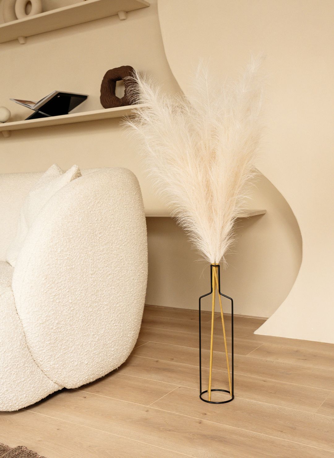 Pampas 110cm (3 steli) - Beige